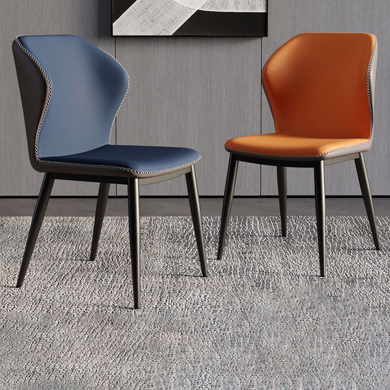Sillas modernas que cenan el sillón orejero sin brazos con las piernas del metal para la cocina