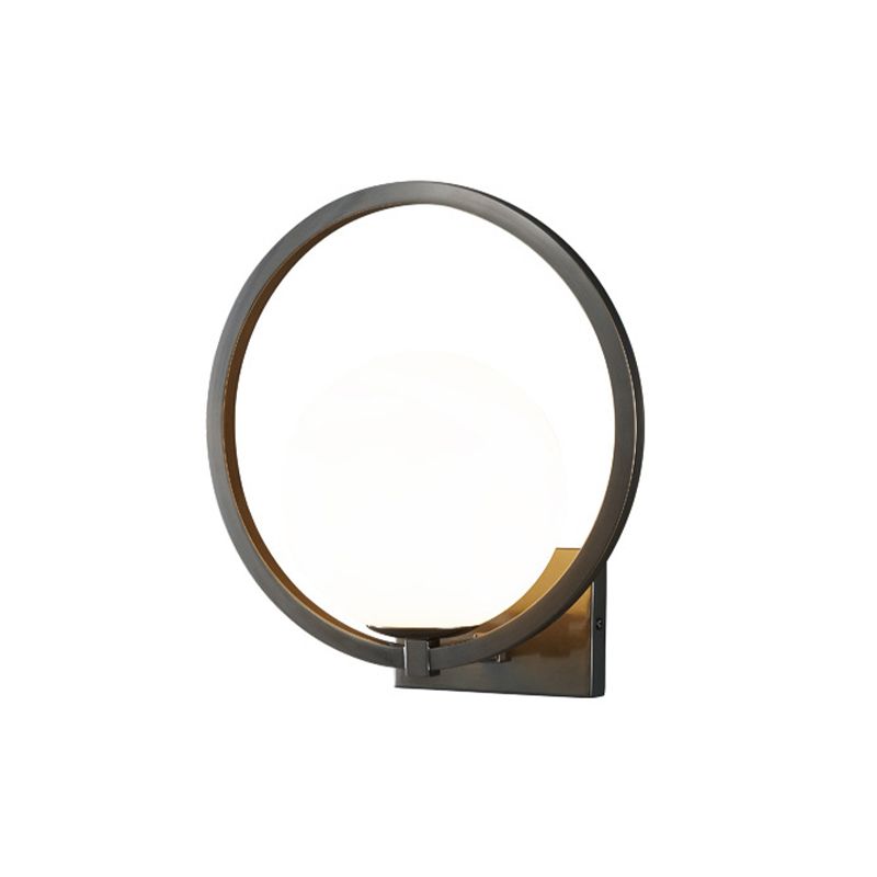 Industrial Wall Light Simple Glass Shade Wall Light Sconce for Living Room