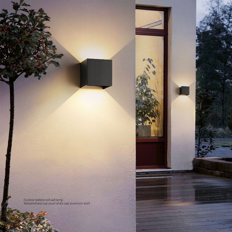 Lámina de montaje de pared de aluminio de pared de estilo geométrico de estilo geométrico en blanco y negro en blanco y negro