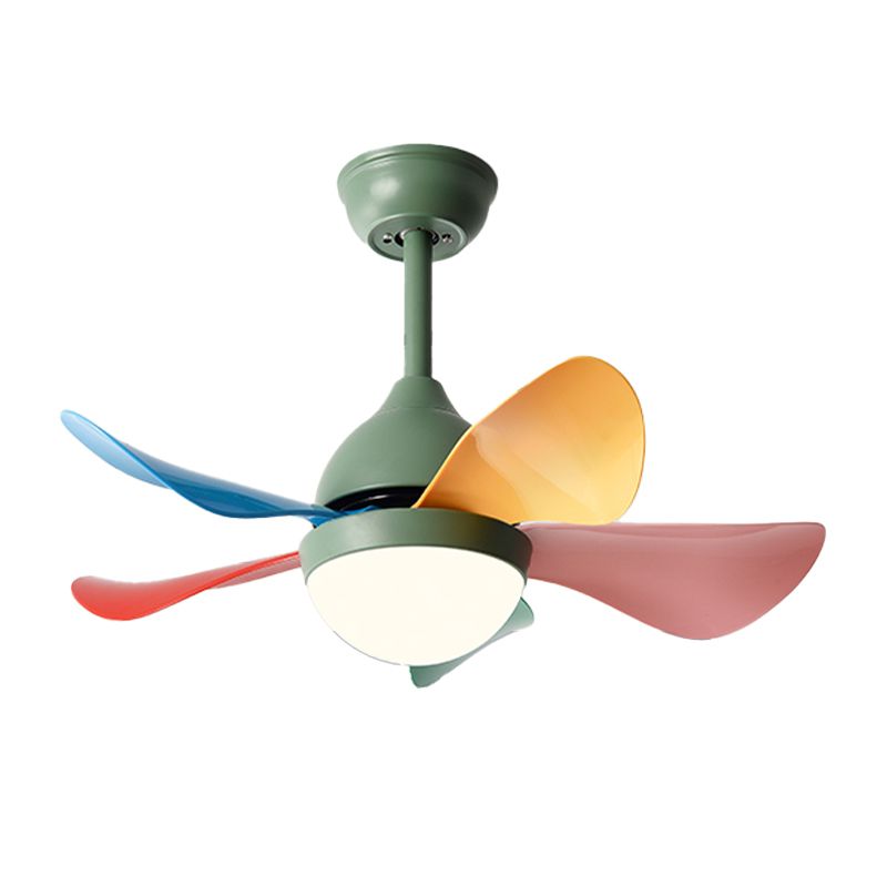 Nordic Style Metal Ceiling Fan Lamp Ball Shape Ceiling Fan Light for Children's Room