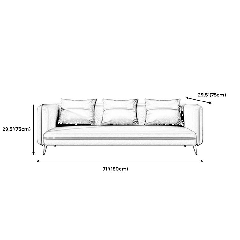 Modernes Büro-Smoking-Sofa mit Polsterkissen für Bonuszimmer, Wohnzimmer