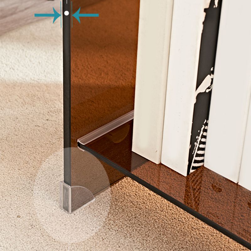 Modern Glass Corner Table Round Side End Table for Living Room
