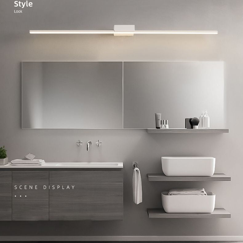 Minità di vanità in metallo lineare Minimalismo Minimalismo a 1 luci a parete per bagno