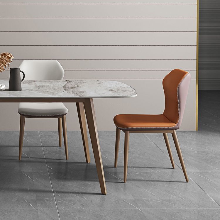 Glam 1/2/5/7 Pieces Dinette Set with Grey Sintered Stone Top Rectangle Dining Table Set