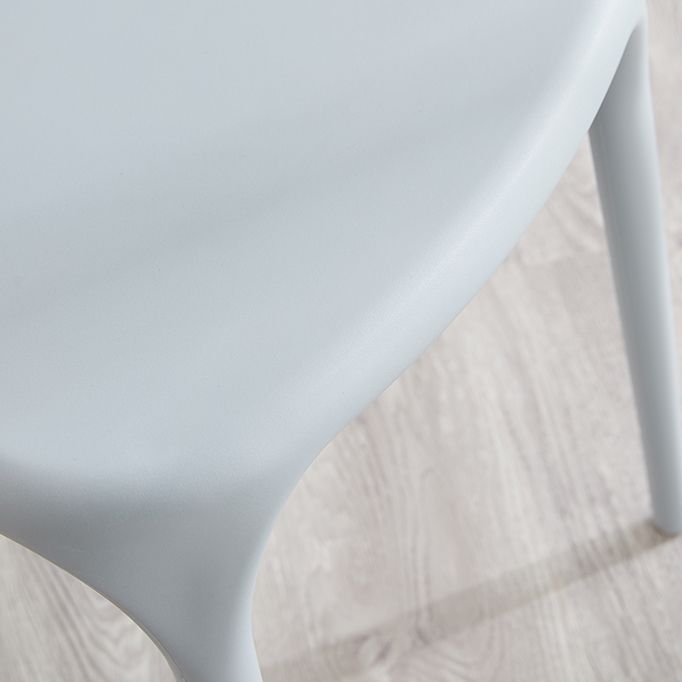 Modern Contemporary Plastic Side Chairs Multicolor Open Back Dining Chairs
