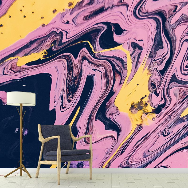 Mildew Resistant Contemporary Abstract Wall Mural Wallpaper for Bedroom