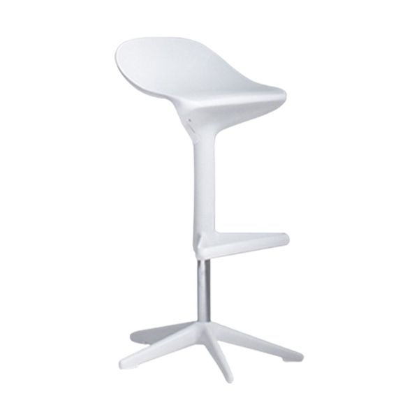 Modern Adjustable Height Counter Stool Plastic Footrest Bar Stool
