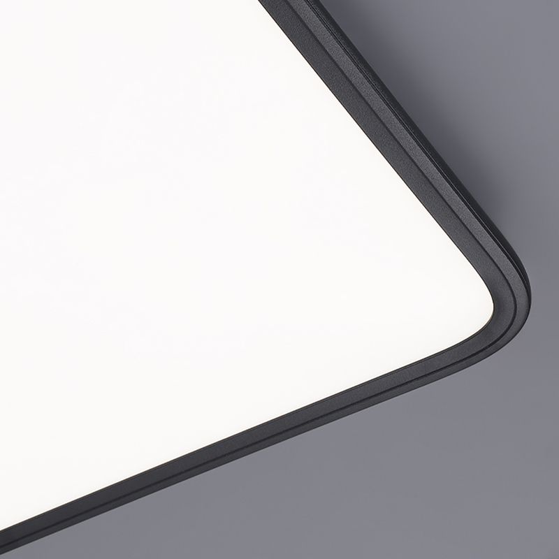 Slim Square Ceiling Light Fixture Simple Flush Mount for Bedroom