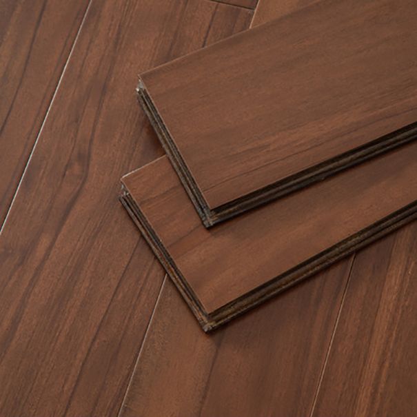 Rectangle Flooring Planks Solid Wood Interlocking Walnut Wooden Floor