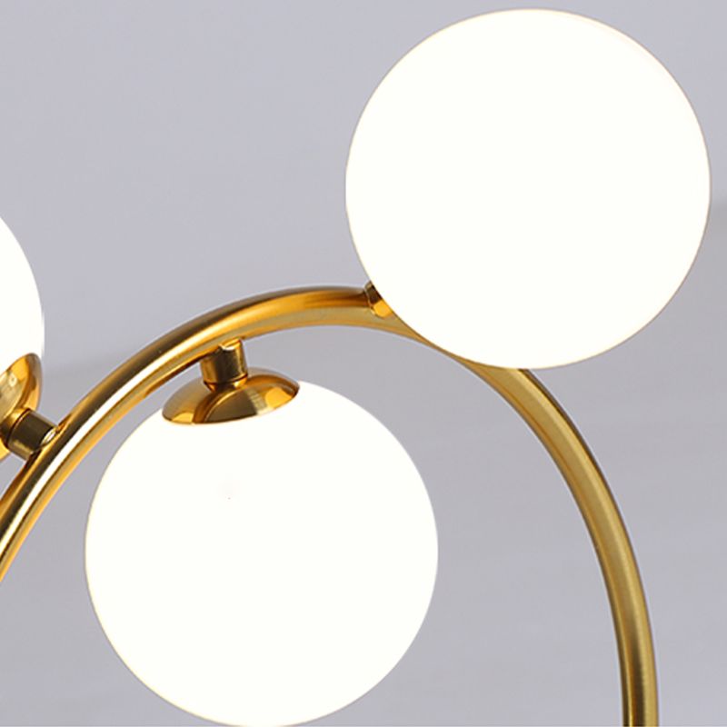 Modern Simple Metal Ceiling Light Ball Shape Ceiling Lamp for Bedroom