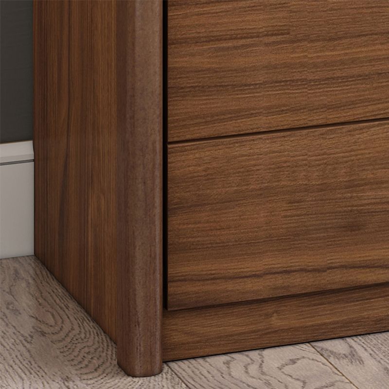 Modern Rectangular Cabinet Wood Minimalist Side Cabinet with Drawer