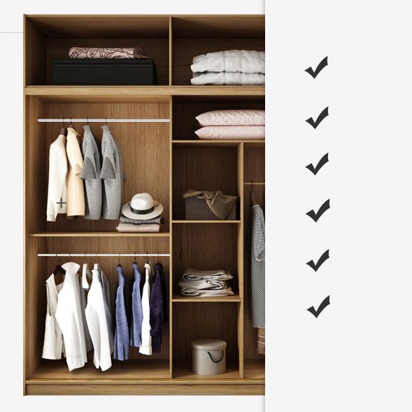 Engineered Wood Wardrobe Cabinet Contemporary Wardrobe Armoire