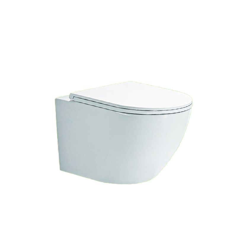 Contemporary Wall Hung Flush Toilet Ceramic Urine Toilet with Seat for Bathroom