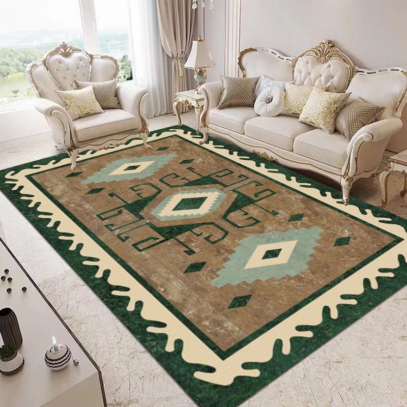 Classic Native American Rug onderscheidende polyester gebied tapijt Non-slip achterste tapijt voor woonkamer