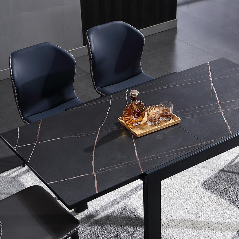 Industrial Square 35.5 '' Esstisch Stein Ausleitbare Esszimmersammlung