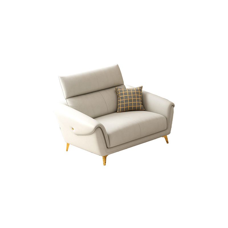 Faux Leather  Sofa 37.40" D x 37.40" H Flared Arm Sofa for Living Room