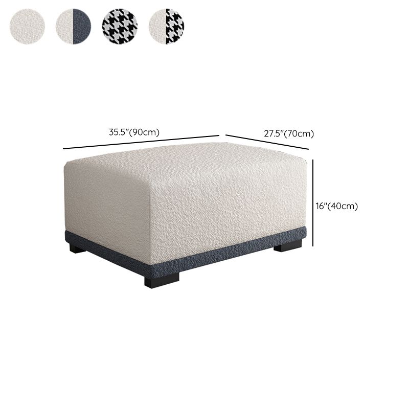 Rectangular Contemporary Ottoman Bedroom Foot Stool without Legs