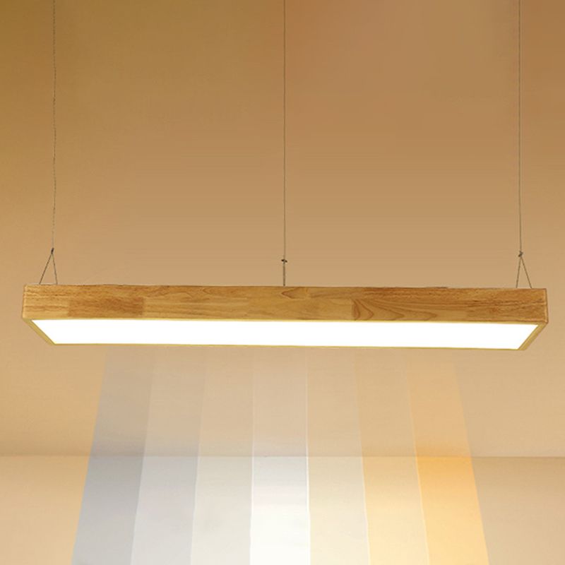 Lámparas de colgante de madera para el comedor