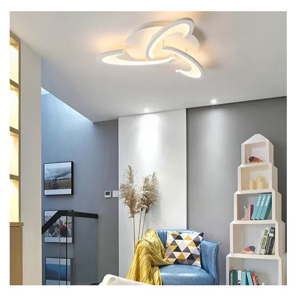 Luminaire encastré ombré en acrylique, style minimaliste, éclairage encastré à LED en blanc