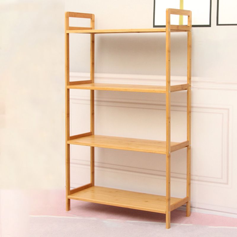 Contemporary Engineered Wood Bookcase Open Back Bookshelf for Home Office