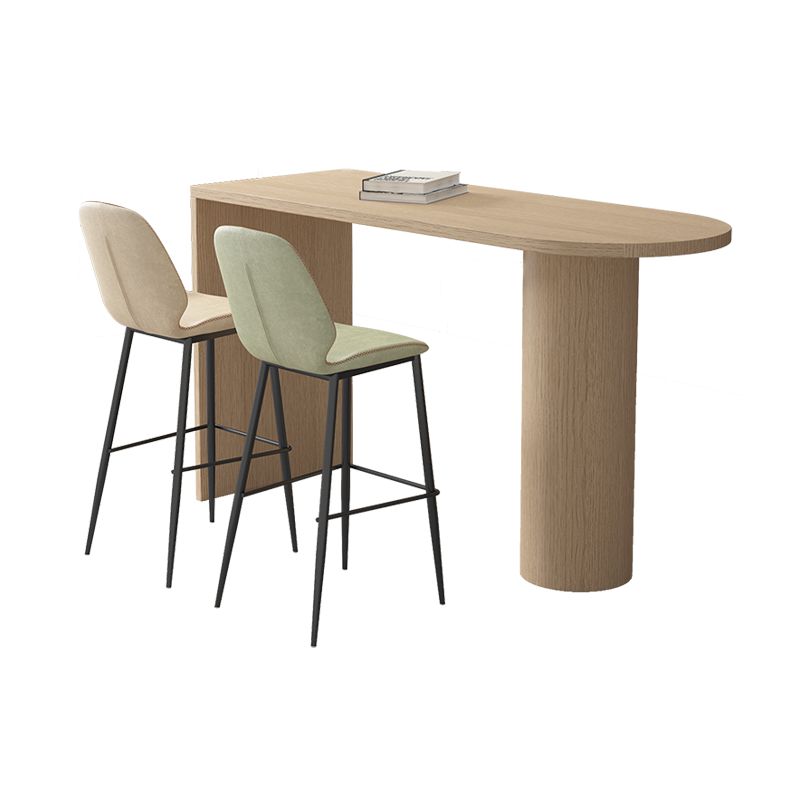 Industriel 41,3 "H TABLE DE BAR TABLE BISTRO SPÉCIALITÉ TABLE AVEC DOUBLE PIEDELLEMENT