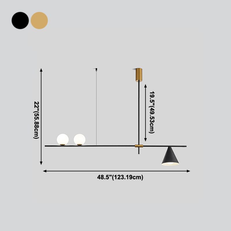 Contemporary Island Light Fixtures Geometric Glass Island Chandelier Lights for Dining Room