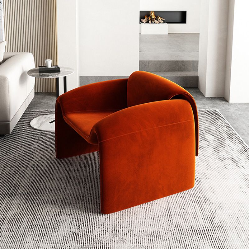 Velvet Arms Included Chair 35"L x 28.3"W x 24.4"H Chair for Living Room