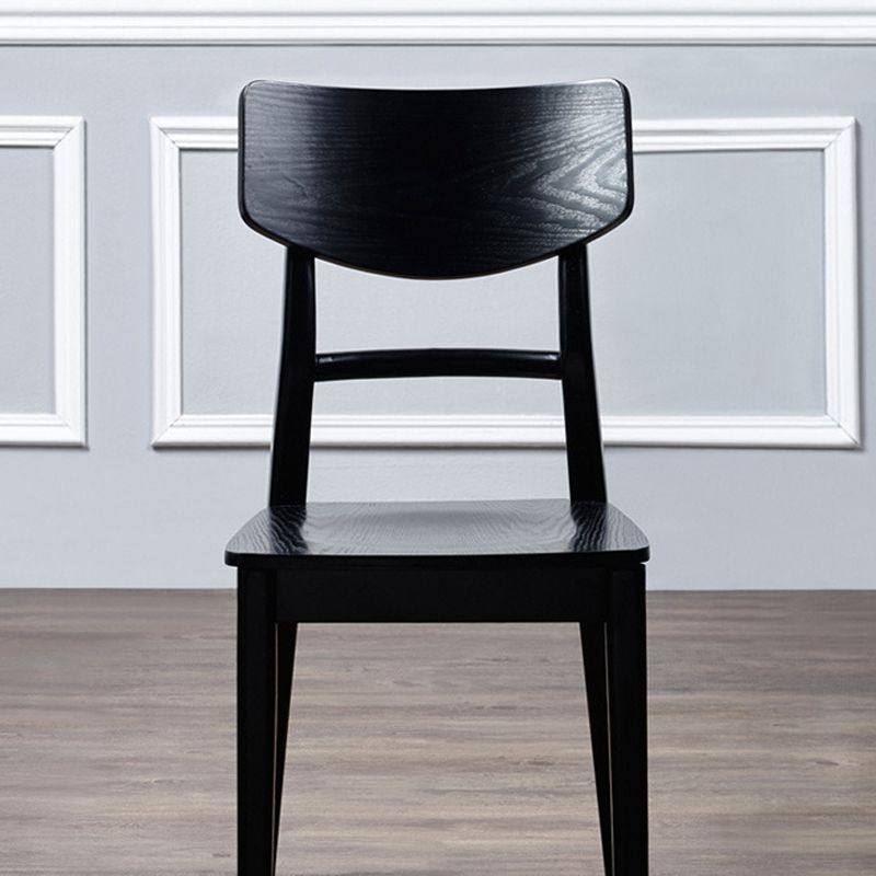 Wood Kitchen Dining Side Chair Contemporary Open Back Dining Side Chair