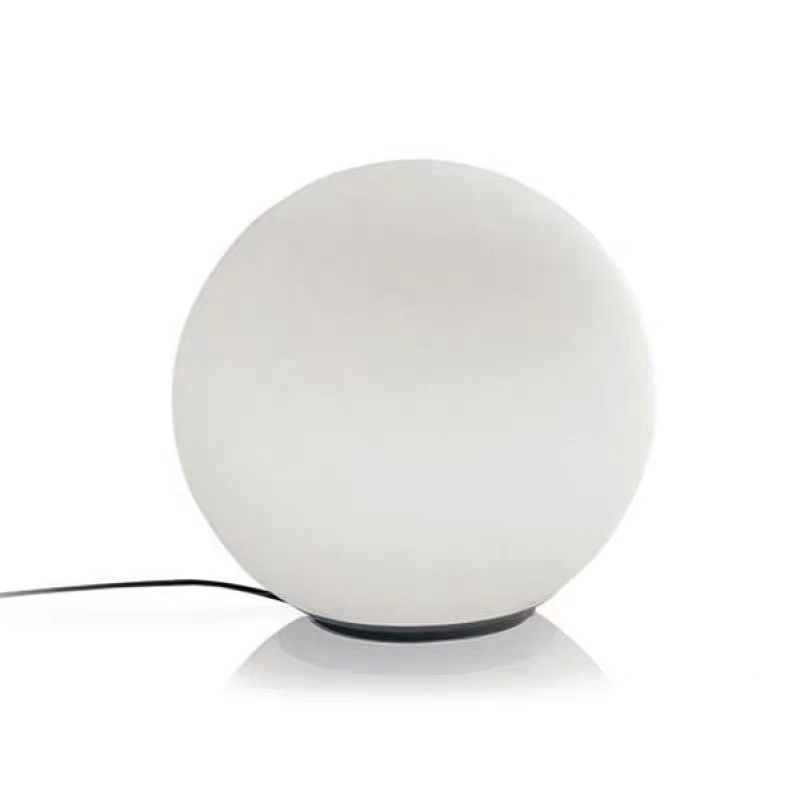Global White Glass Table Light Minimalist Neuheit 1 Kopf Nachttisch Lampe