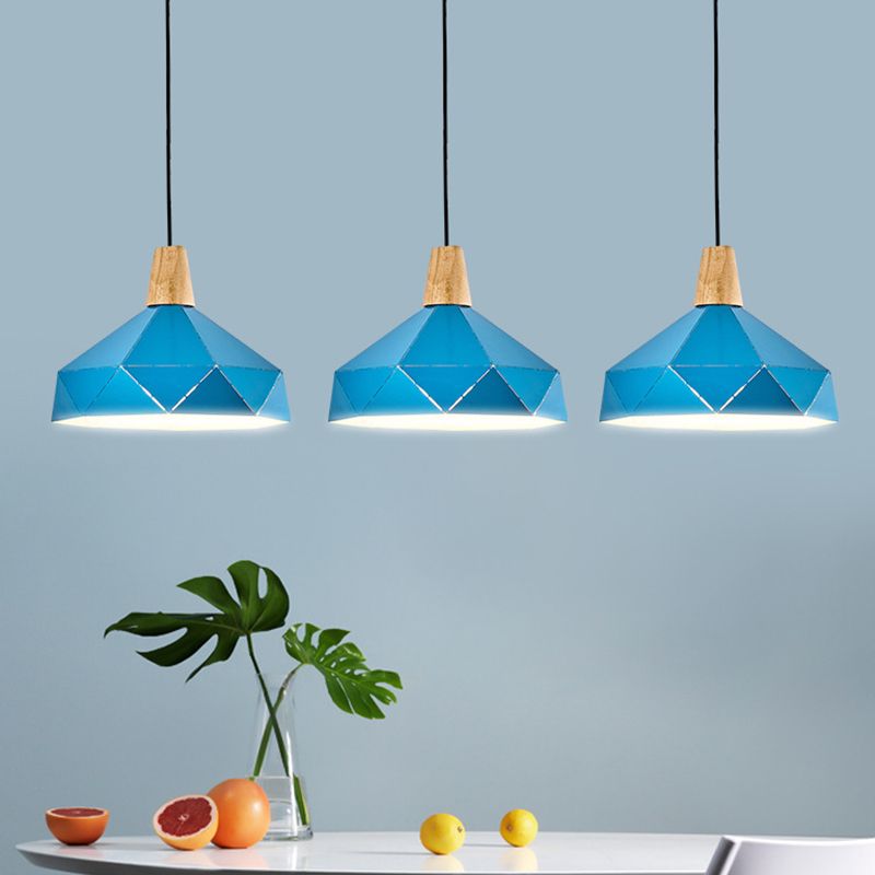 Sala da pranzo diamanti a sospensione in stile moderno metallo 1 lampada appendetta