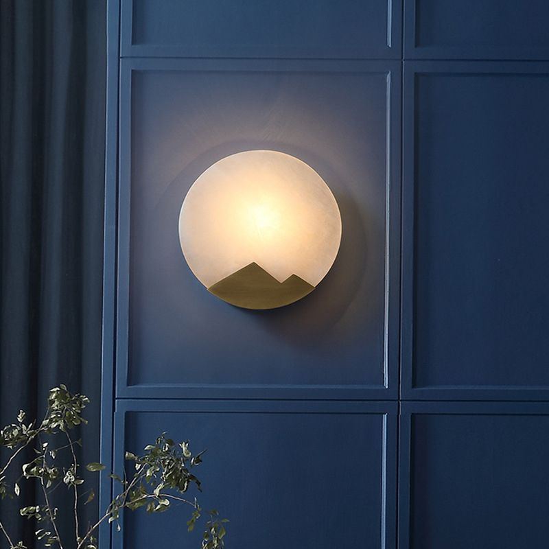 Modernism Simplicity Geometry Wall Lamp Creative Brass Staircase Corridor Lighting Sconce in Gold