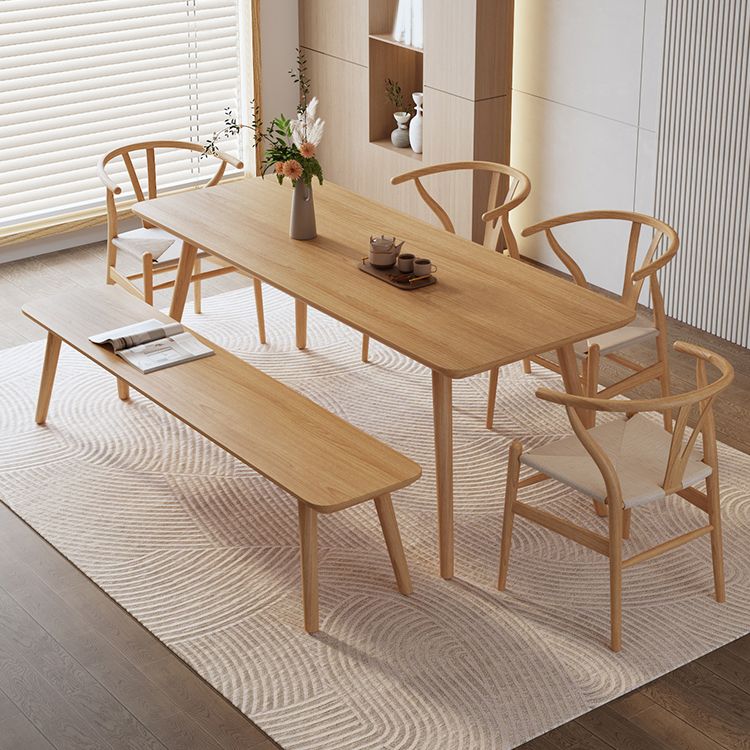 Solid Wood Furniture with Chairs 1/2/3/5 Pcs Modern Dinette Set for Home Use