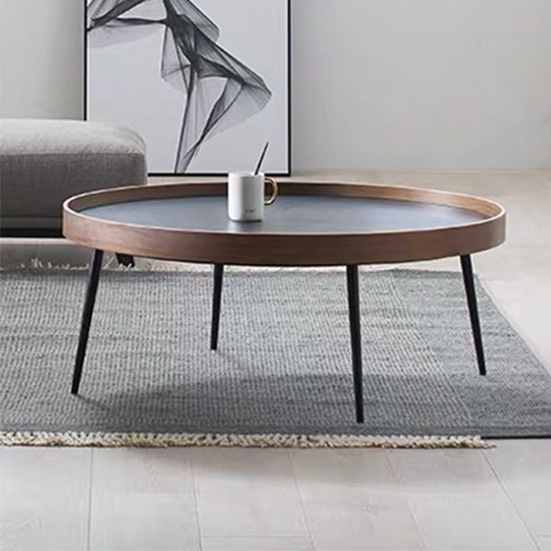 Contemporary Coffee Table 4 Legs Round Coffee Cocktail Table