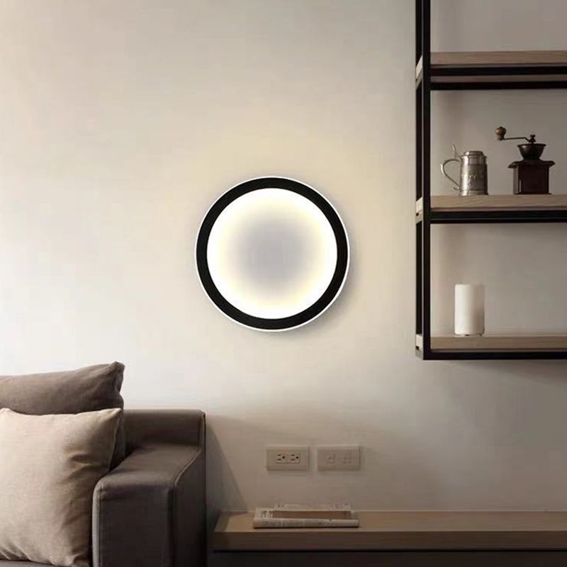 Geometry Shape Metal Wall Light Modern Style Single Light Wall Sconce Light