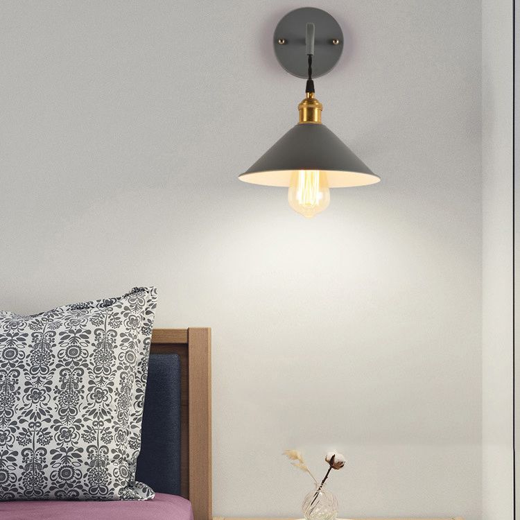 1 Light Tapered Wall Sconce Lights Modern Wall Lamp Metal Sconce Lights