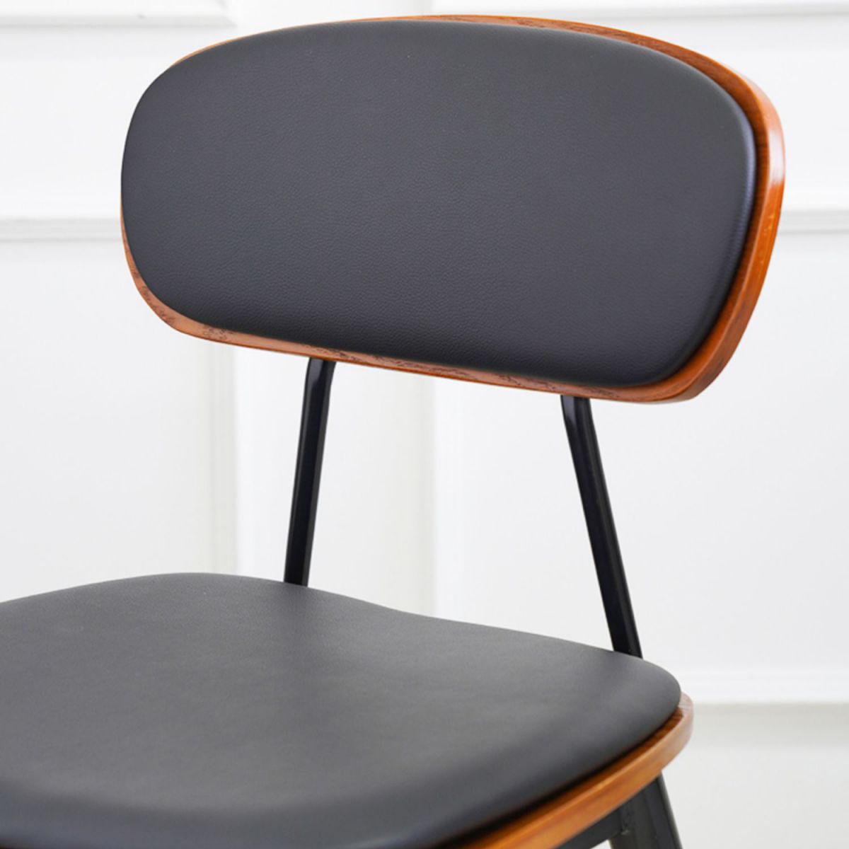 Contemporary Style Open Back Upholstered Dining Side Chair for Home