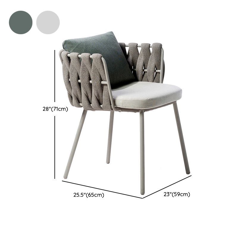 Modern Style 1/3/7 Pieces Metal Dining Set Stone Table Set for Outdoor