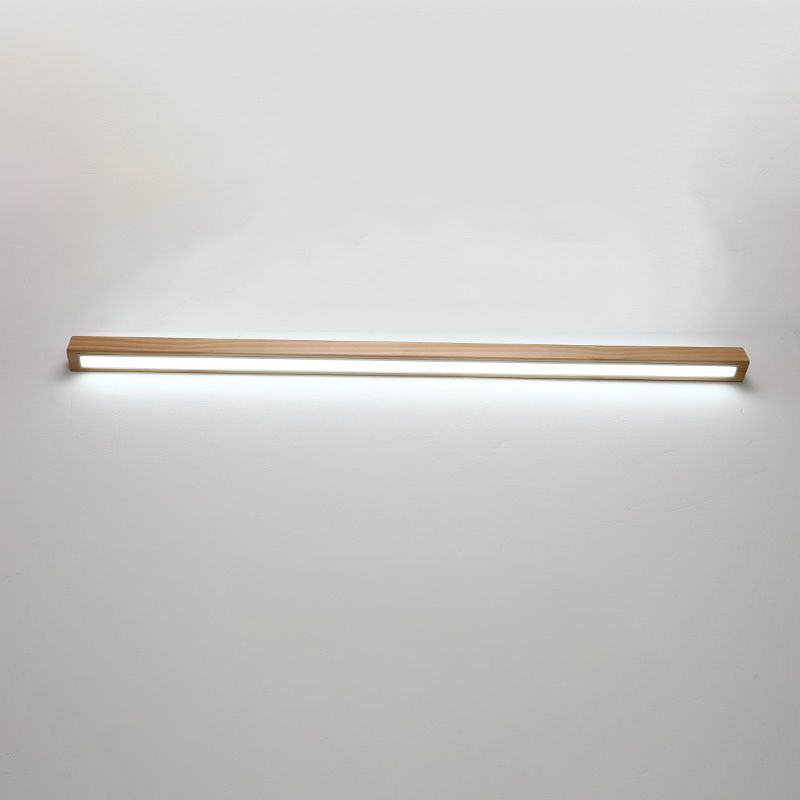 Nordic LED Wall Light Fixture Creative Wooden Wall Light Sconce for Bedroom