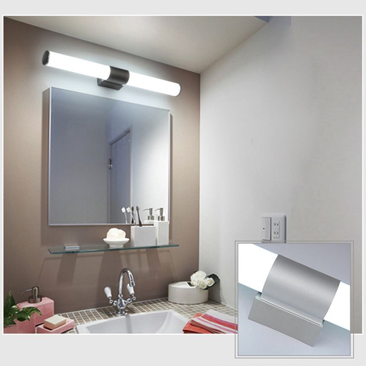 Simplicity Cylindrical Wall Light Sconce Acrylic Wall Light Fixtures for Bathroom