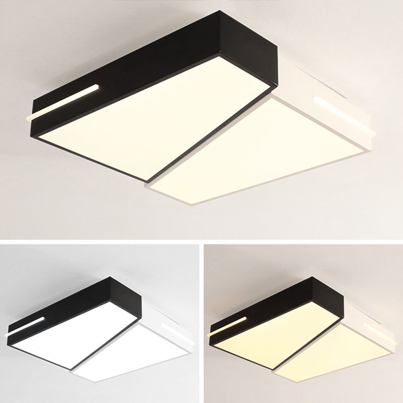 Plafonnier géométrique de style moderne, luminaire de plafond pour chambre à coucher, salon