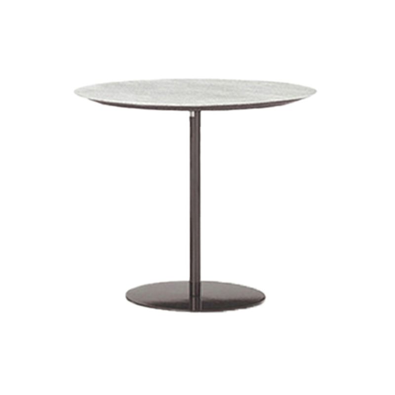 Stone/Wood Dining Table Farmhouse Table with Metal Frame for Living Room