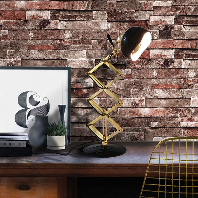 Retro Industrial Brick Wallpaper PVC 17.5-inch x 19.5 ft Peel and Paste Wall Covering