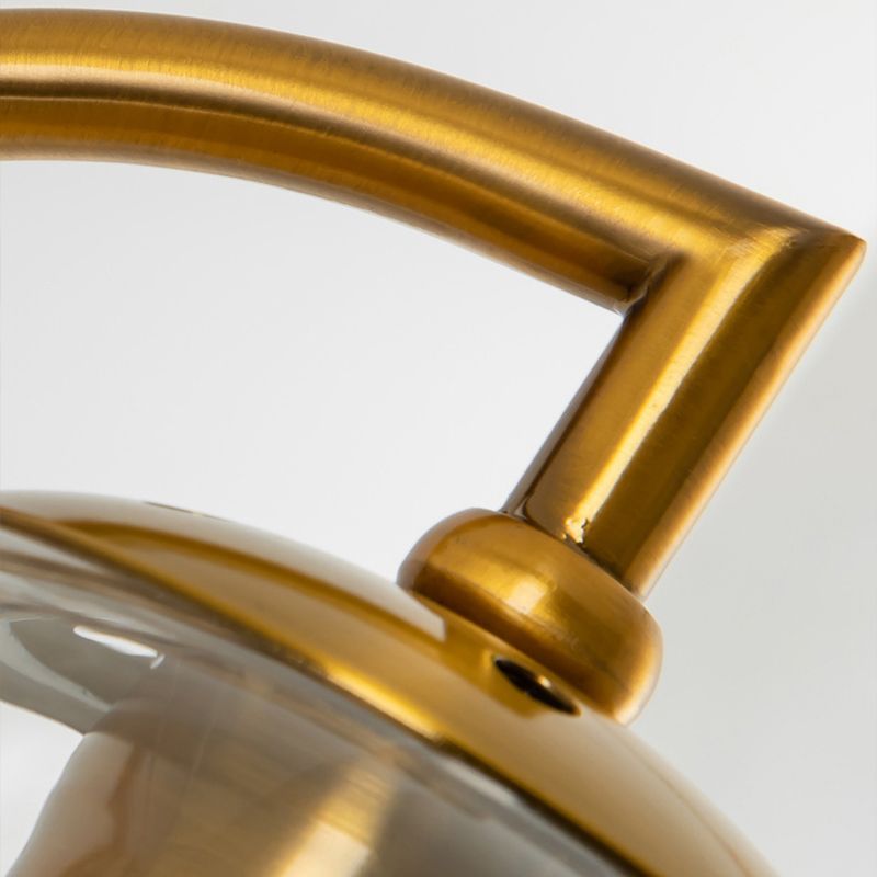 Industrial Style Ball Wall Sconce Glass 1 Light Sconces for Bedroom