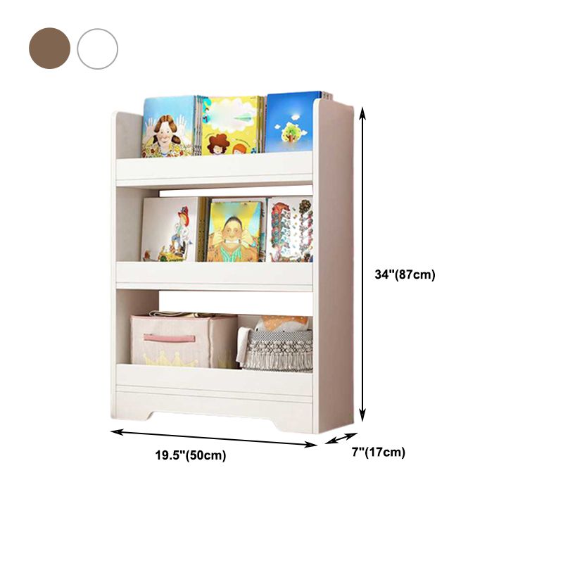 Engineer Wood Bookcase Modern Style Minimalist Home Bookshelf