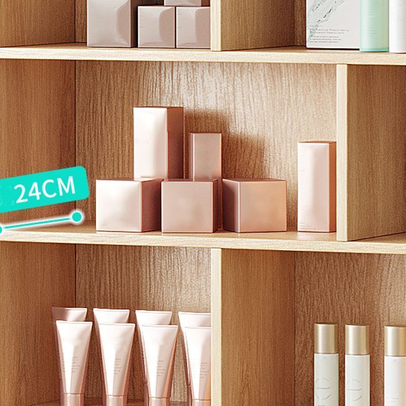 Contemporary Rectangle Wooden Cabinet with Shelves Storage Cabinet