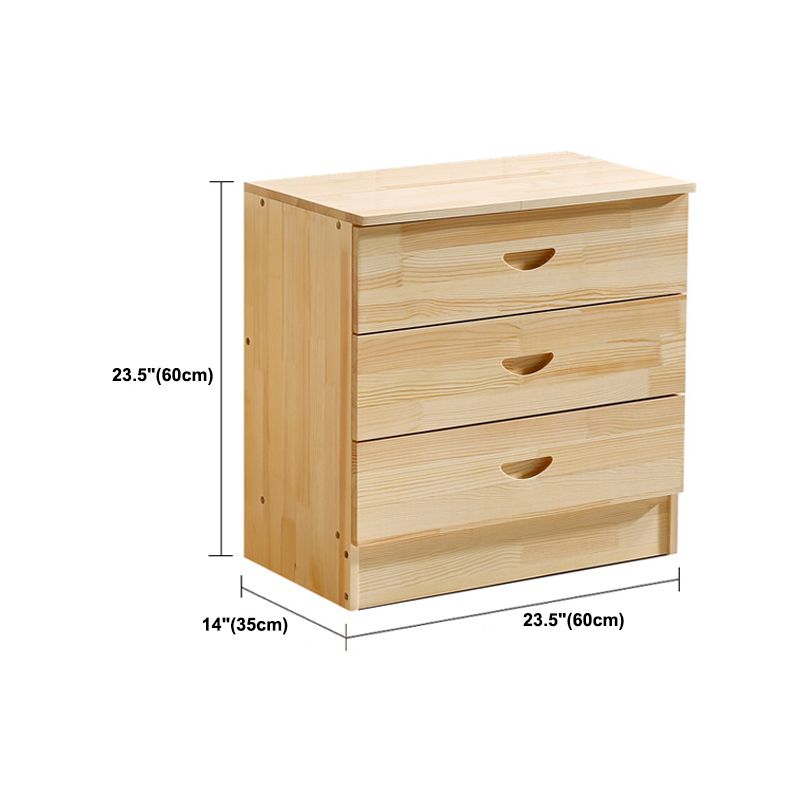Scandinavian Style TV Stand Pine Wood Open Enclosed Storage TV Console