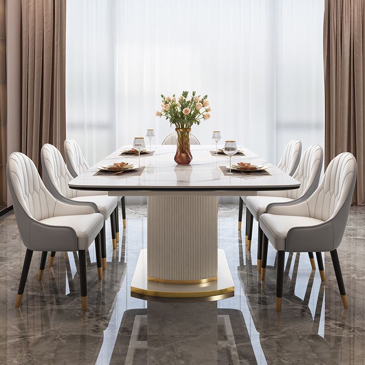 1/4/5/6/7 Pieces Dining Chair Set Sintered Stone Dining Room Set with Storage