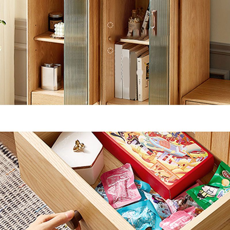 Wood 1 - Drawer Contemporary Accent Cabinet Contemporary with Straight Legs