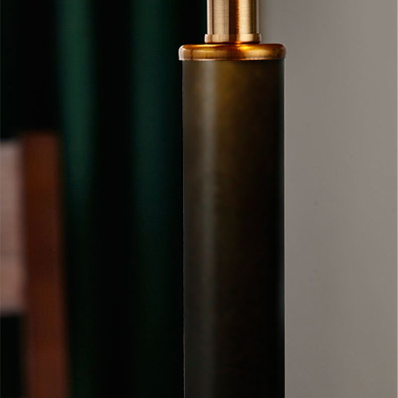 Cone Shaped Night Table Lamp Minimalist Style Metal Bedroom Table Light in Black