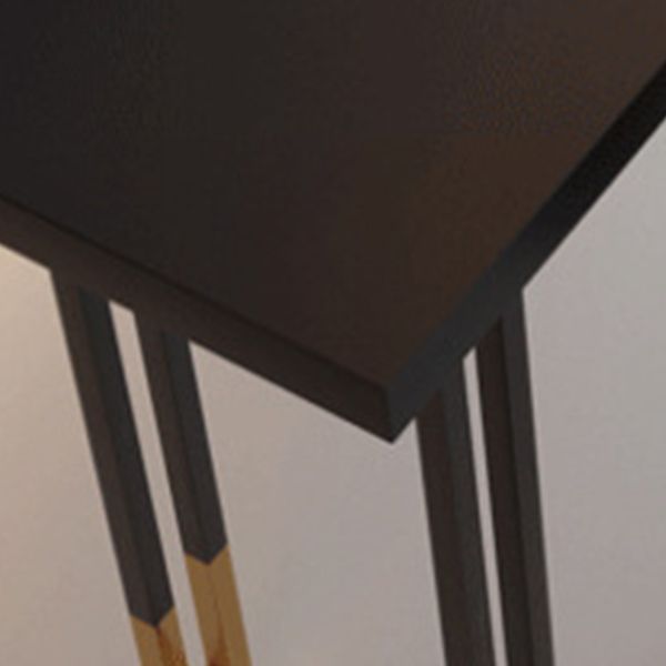 1/2/3 Pieces Rectangular Pub Table Set Luxurious Wooden Counter Table Set in Black